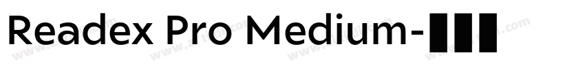 Readex Pro Medium字体转换